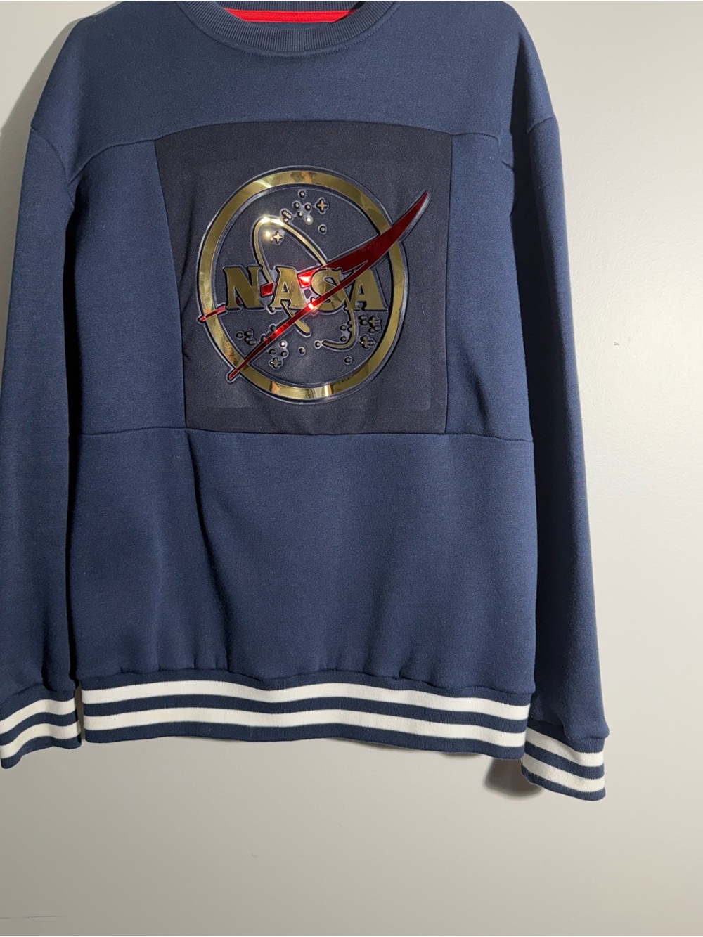 Unisex NASA Sweatshirt -LR  Scoop size M Navy Blue
